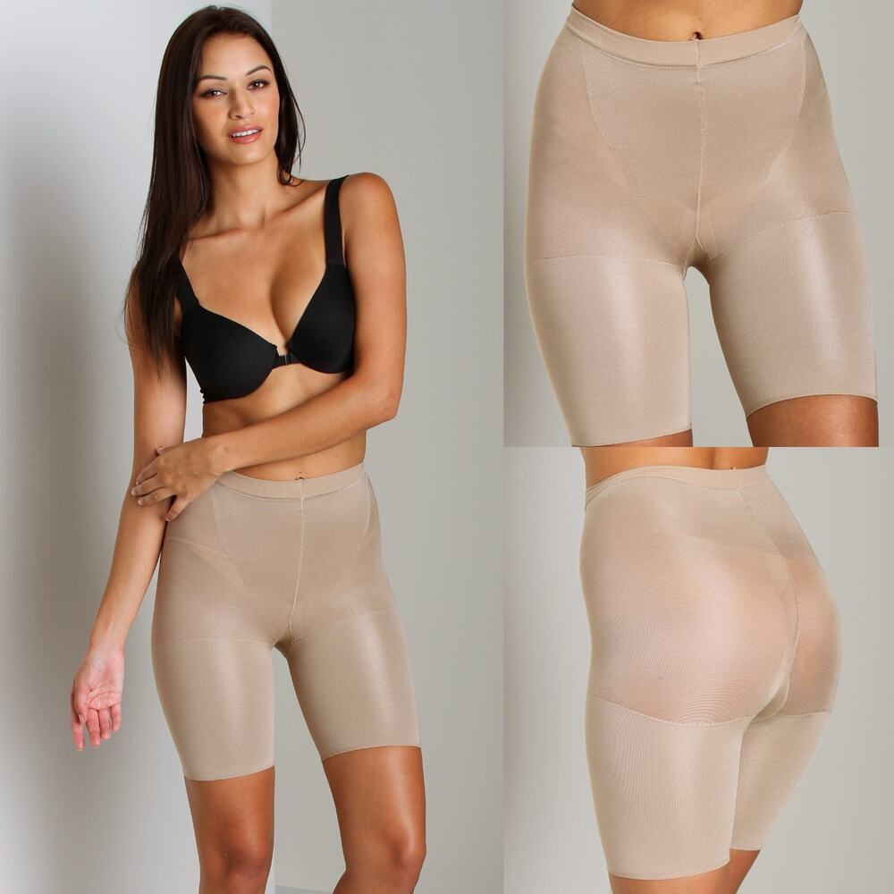 SPANX Super Power Panties Shapewear Womens C Nude In-Power Mid-Thigh Shaper New